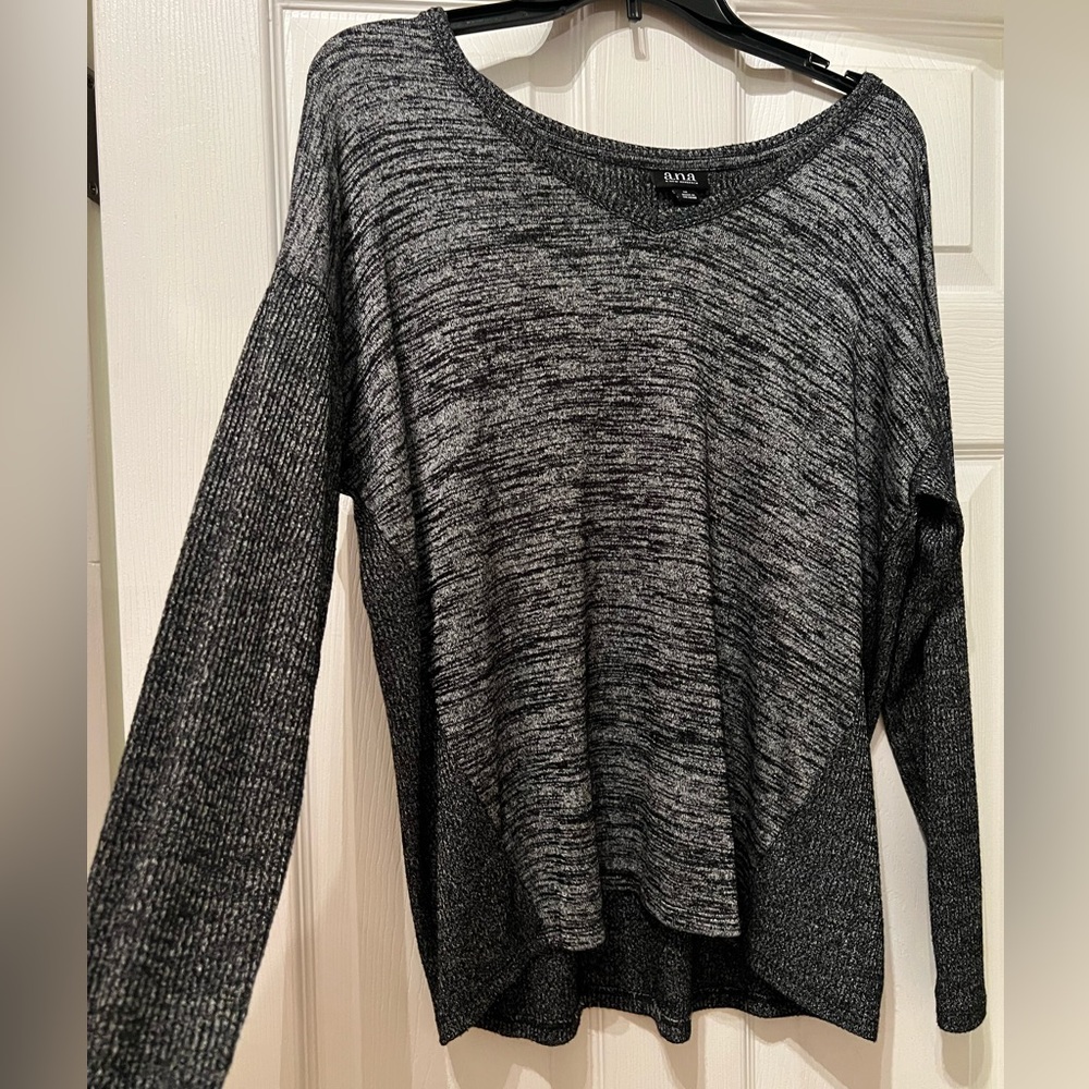 a.n.a Charcoal Long Sleeve Top